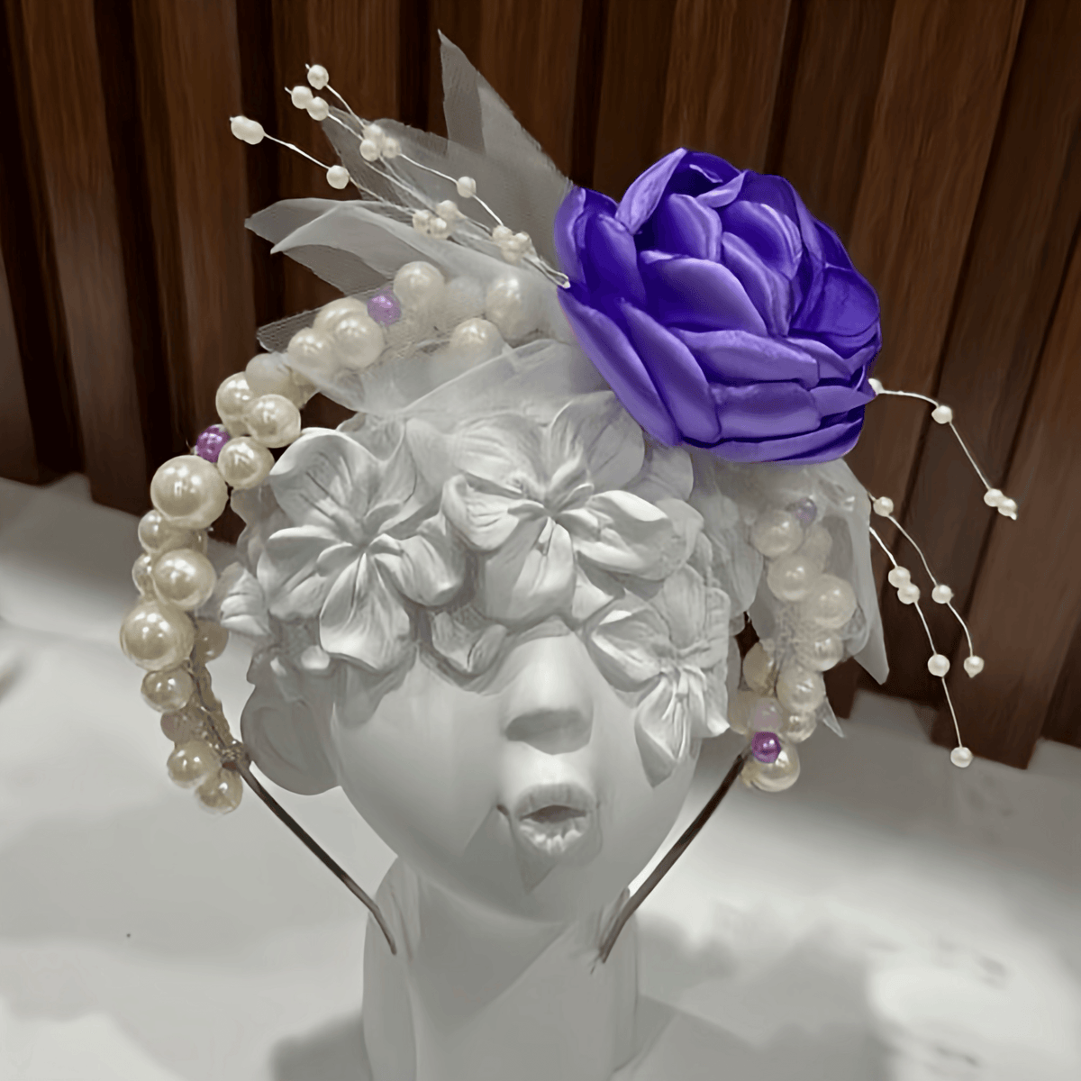 Purple Pearls Headband - Crown Kids