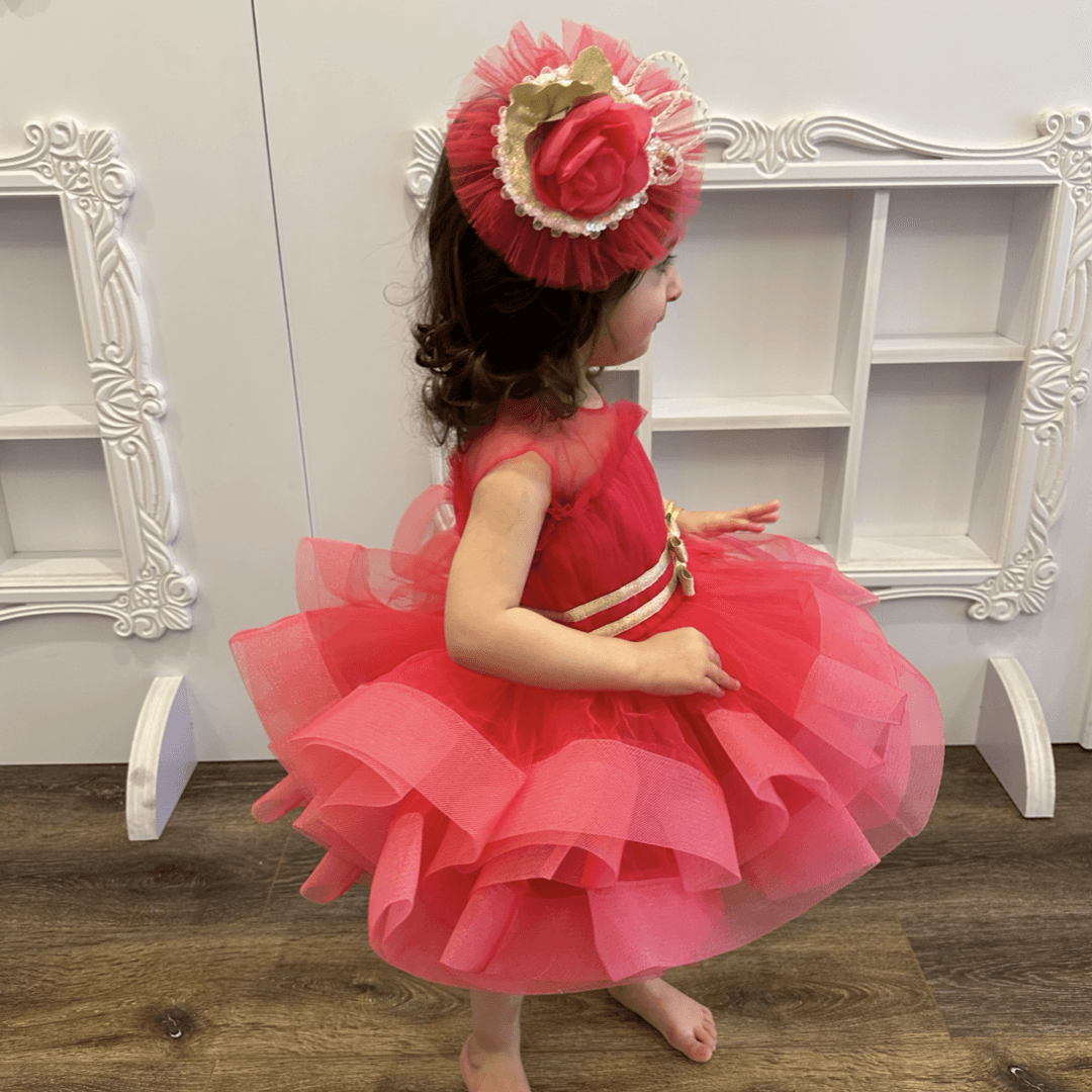 Hot Pink Dress - Crown Kids