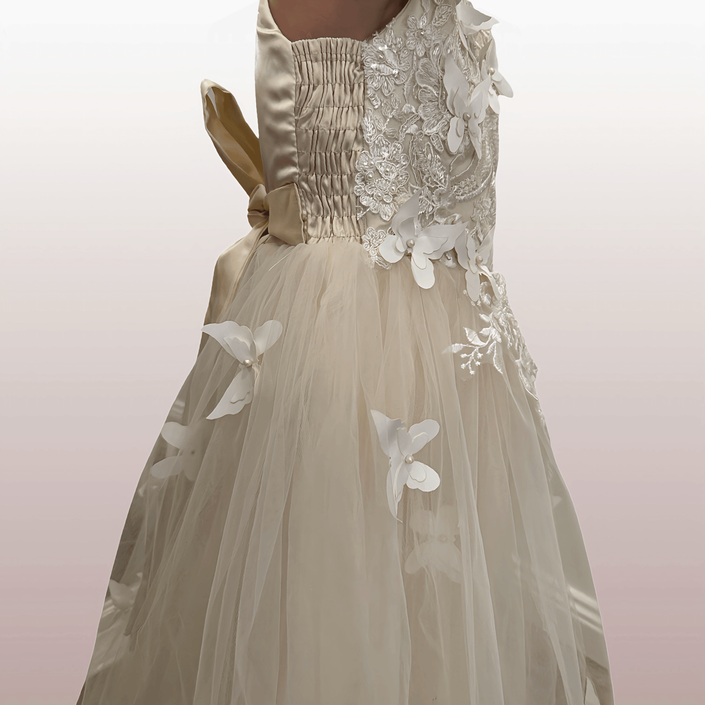 Champagne Lilibet Dress - Crown Kids