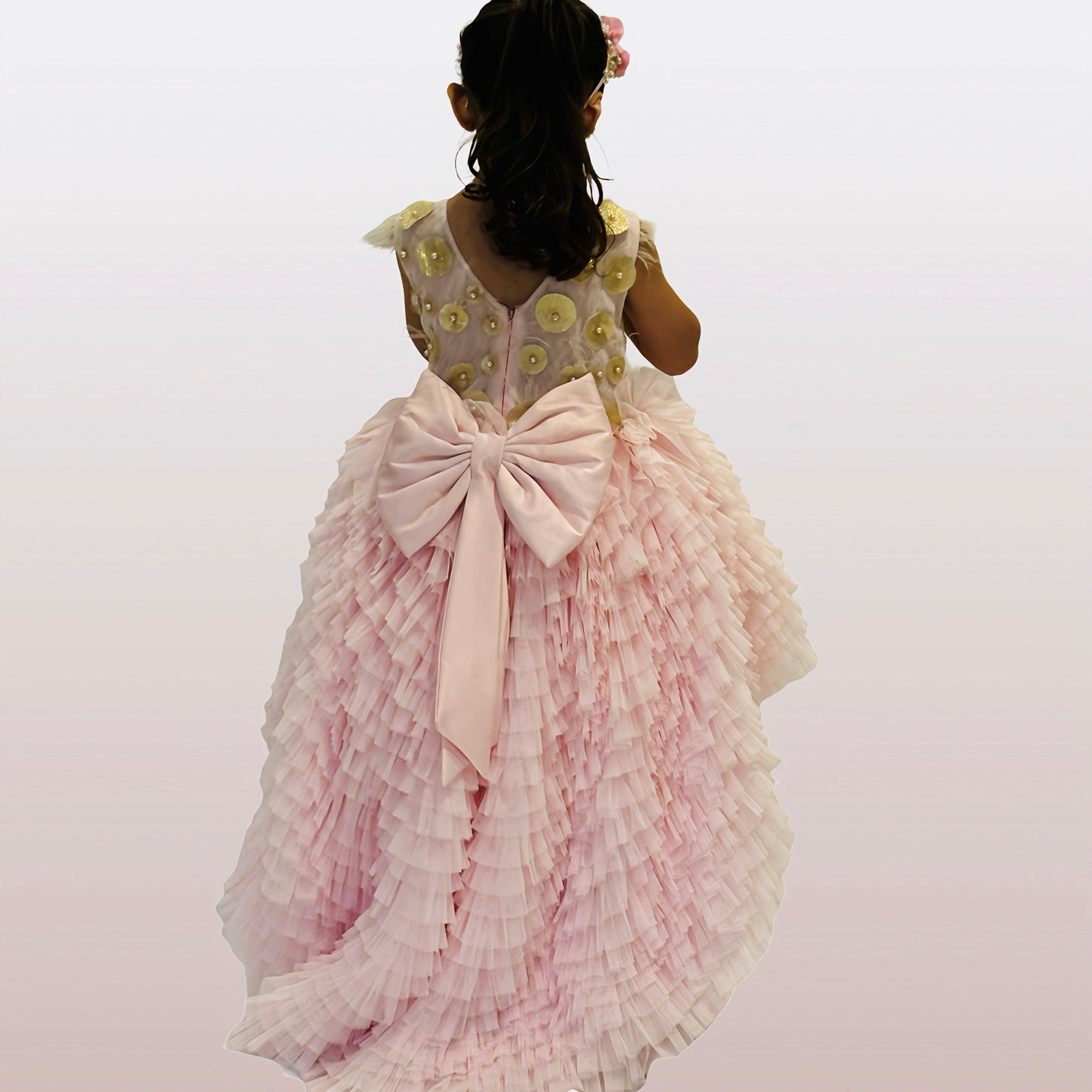 Pink High Low Dress - Crownkids