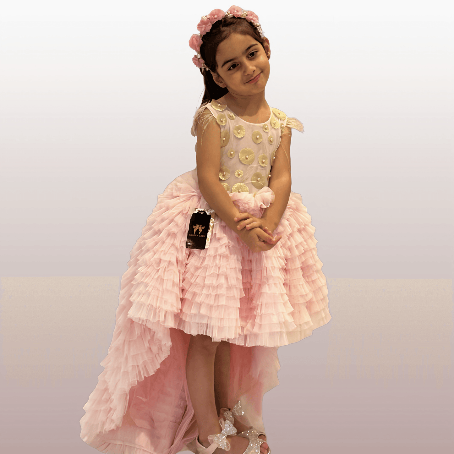 Pink High Low Dress - Crownkids