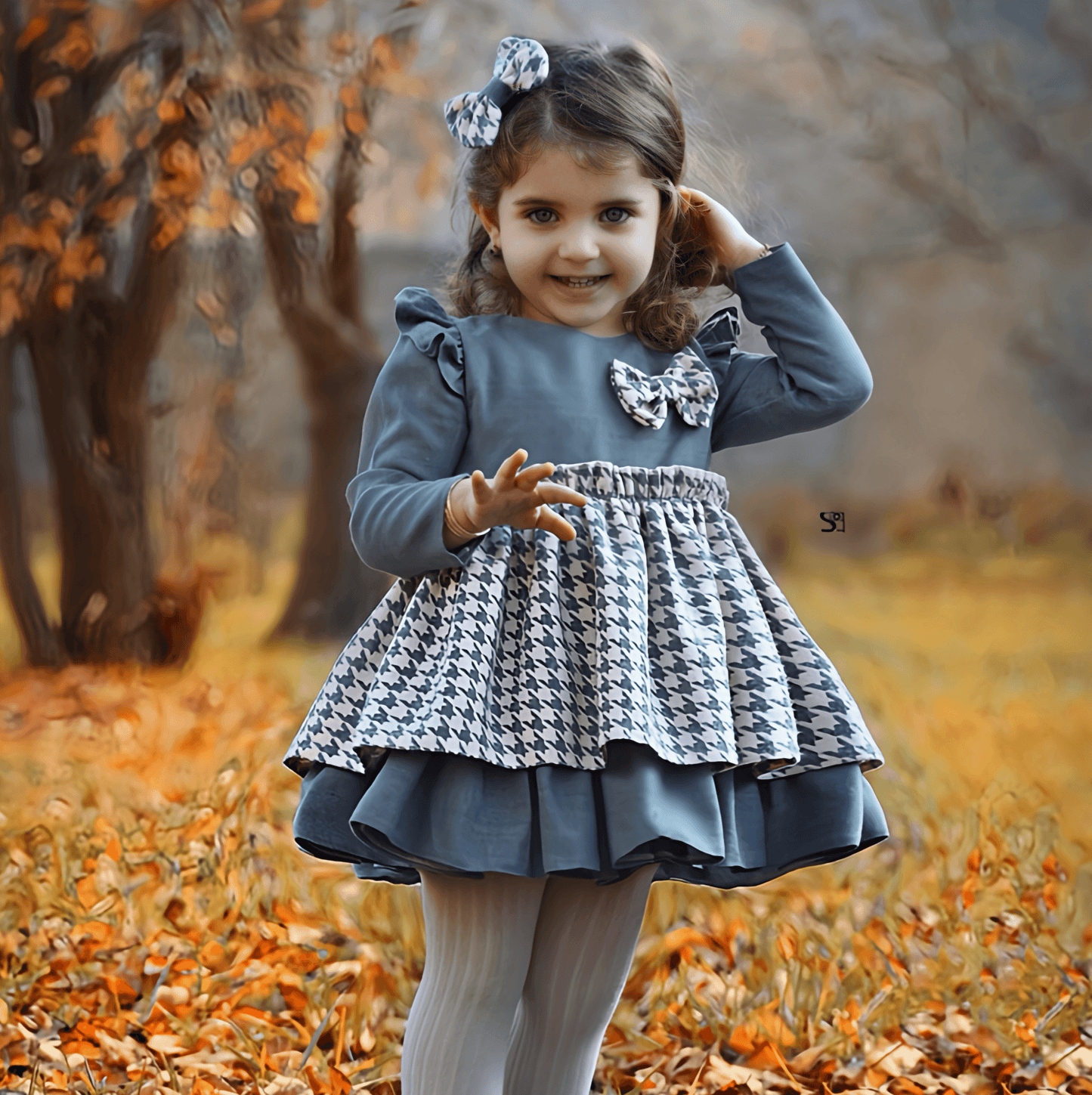 Caroline Dress - Crown Kids