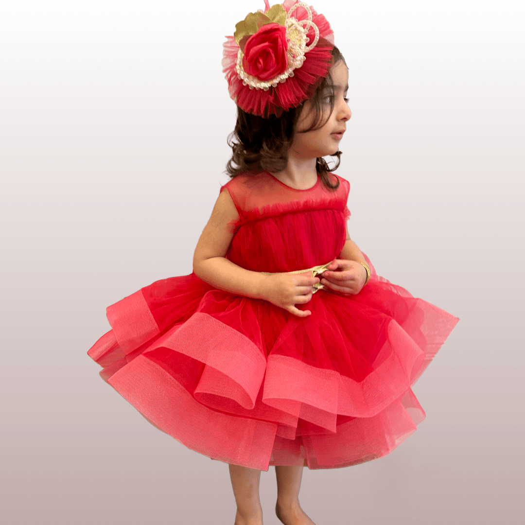 Hot Pink Dress - Crown Kids