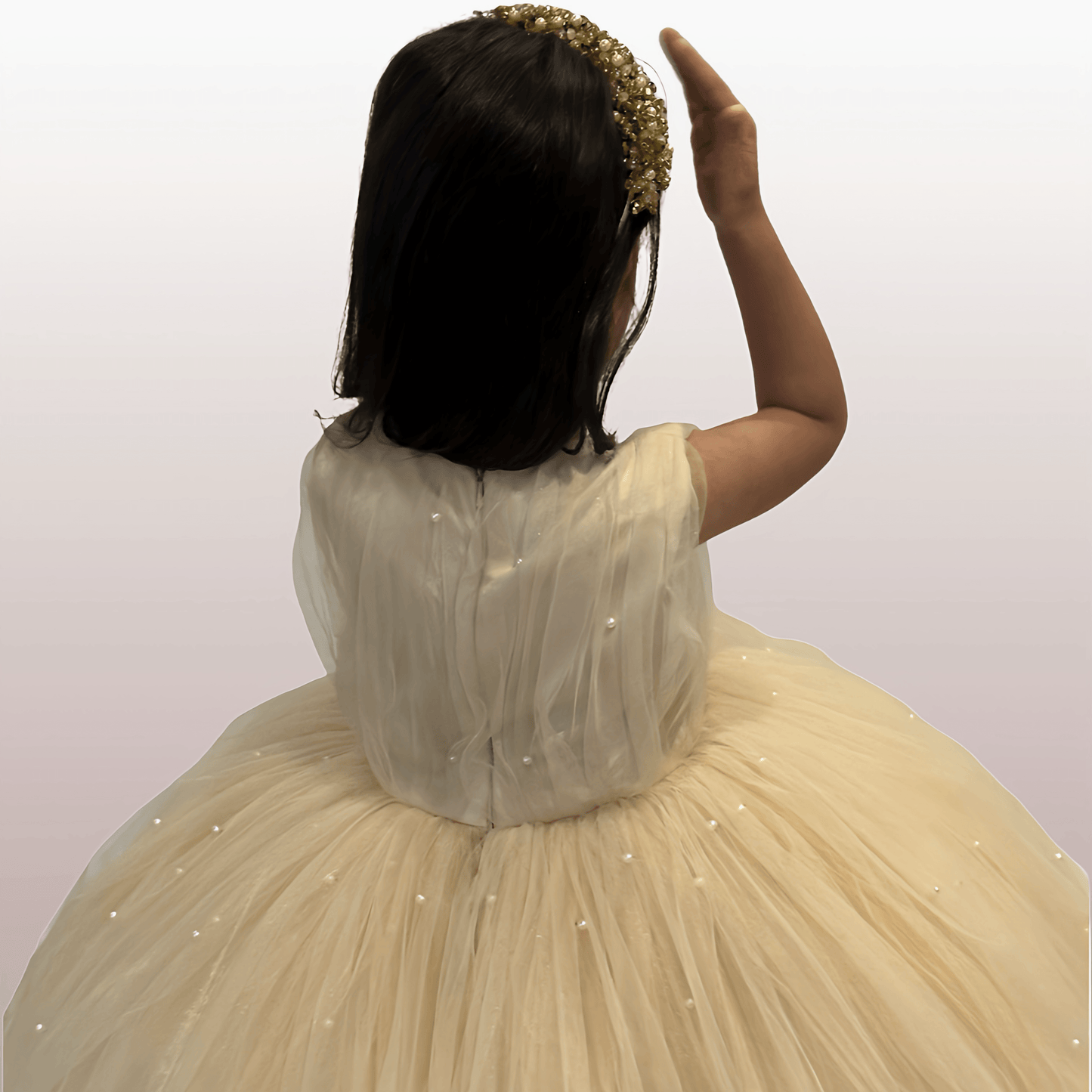Pearly Sandy Gown - Crown Kids