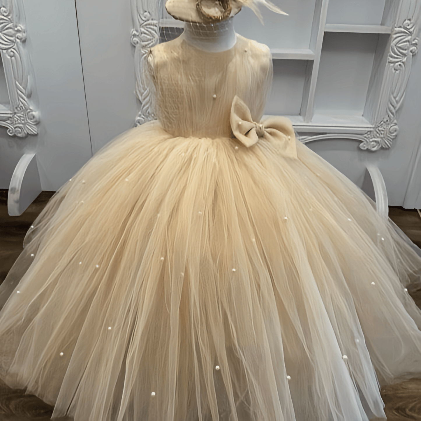 Pearly Sandy Gown - Crown Kids