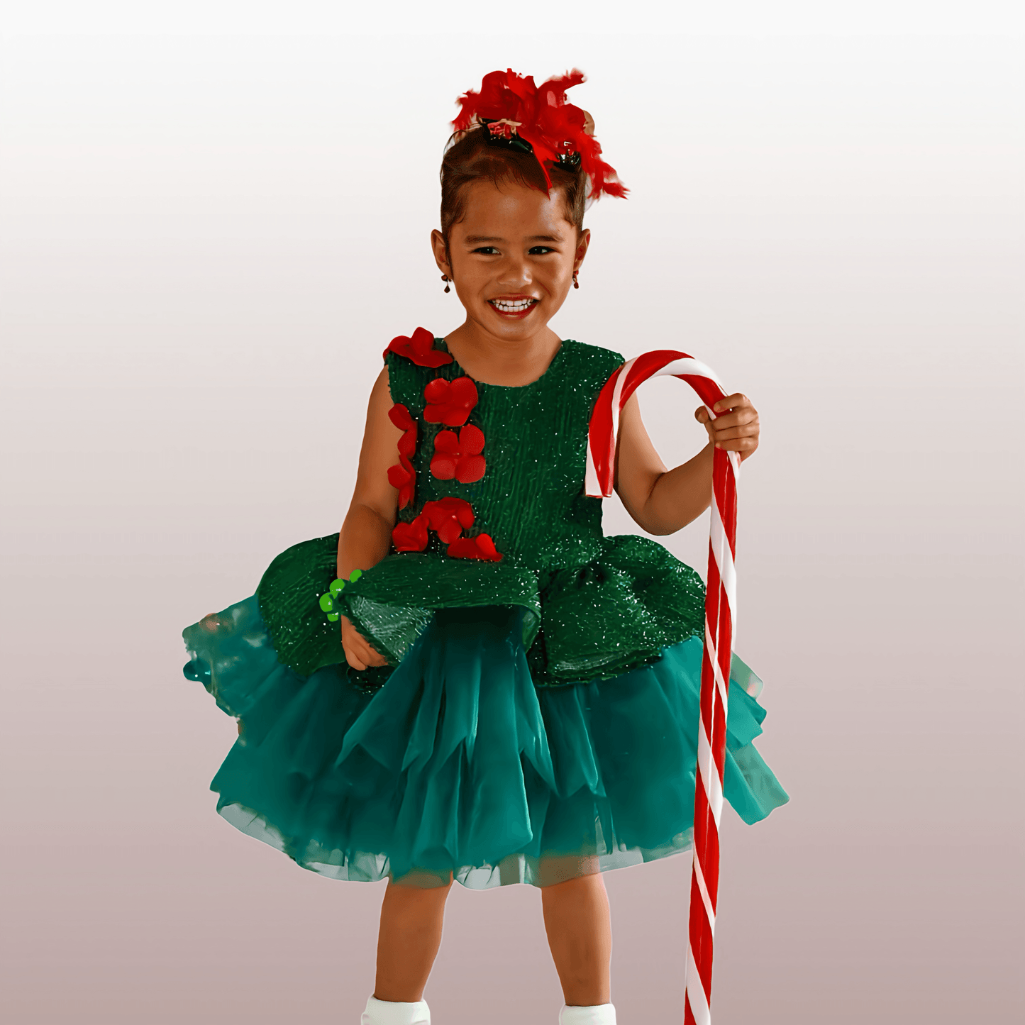 Christmas Heli Dress - Crown Kids