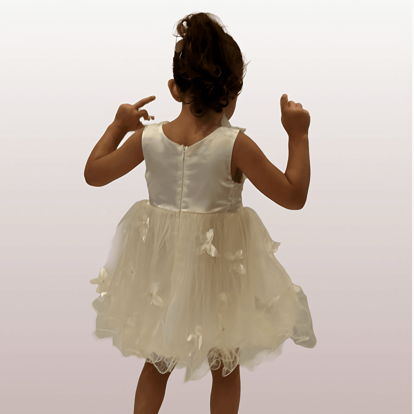 Halen Dress Ivory - Crown Kids