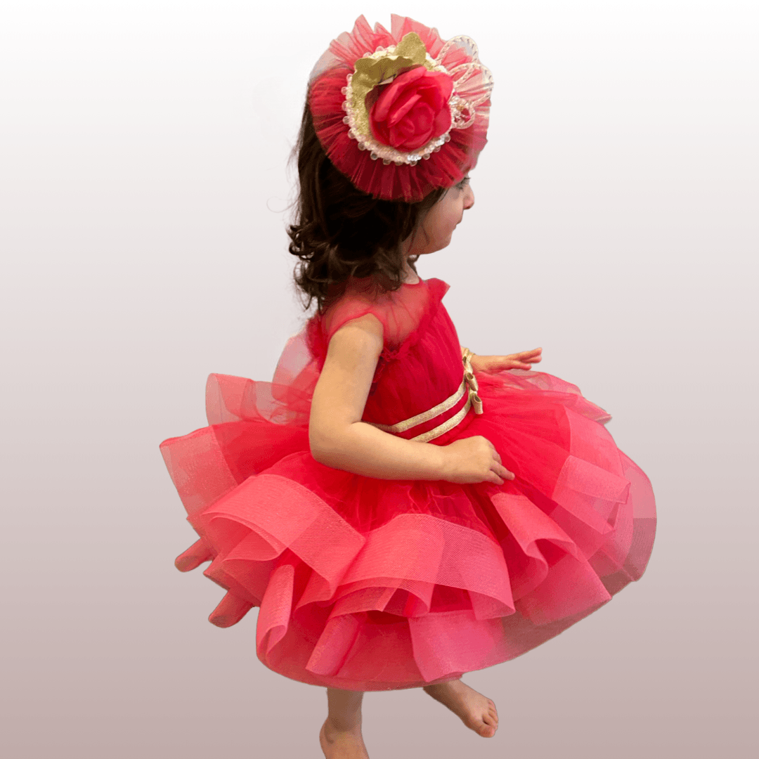 Hot Pink Dress - Crown Kids
