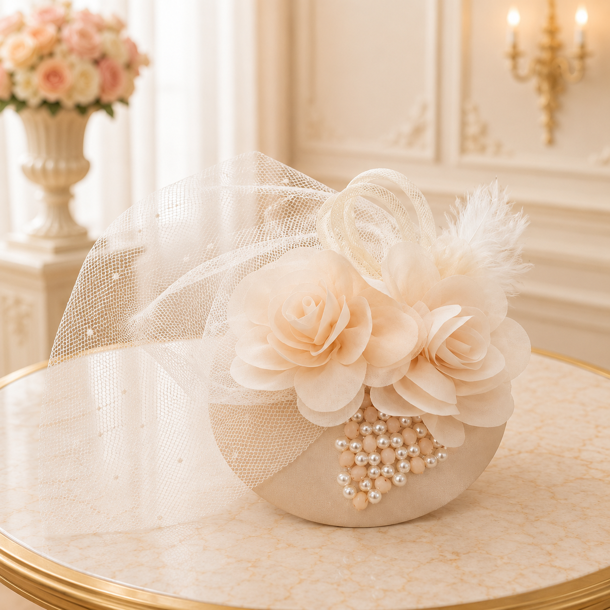 Pearl Blossom Fascinator