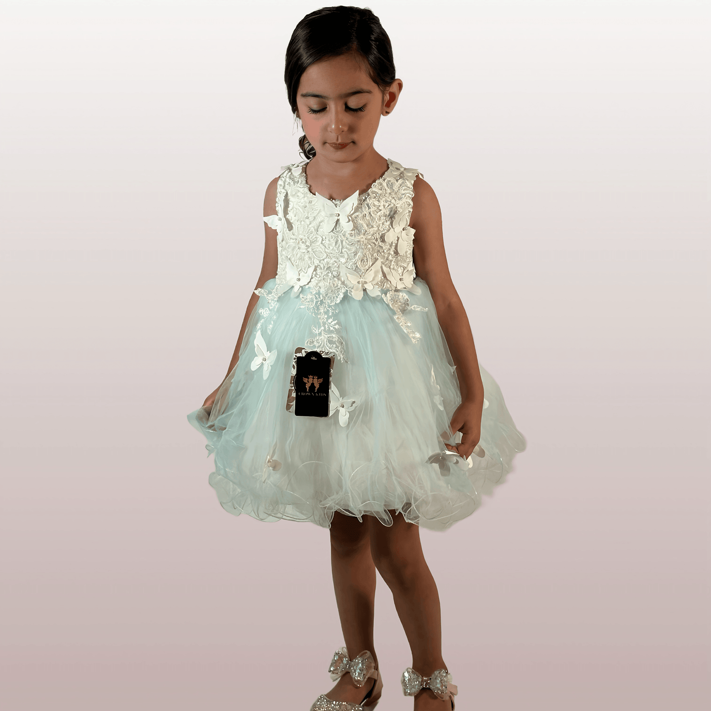 Halen Dress Green - Crown Kids