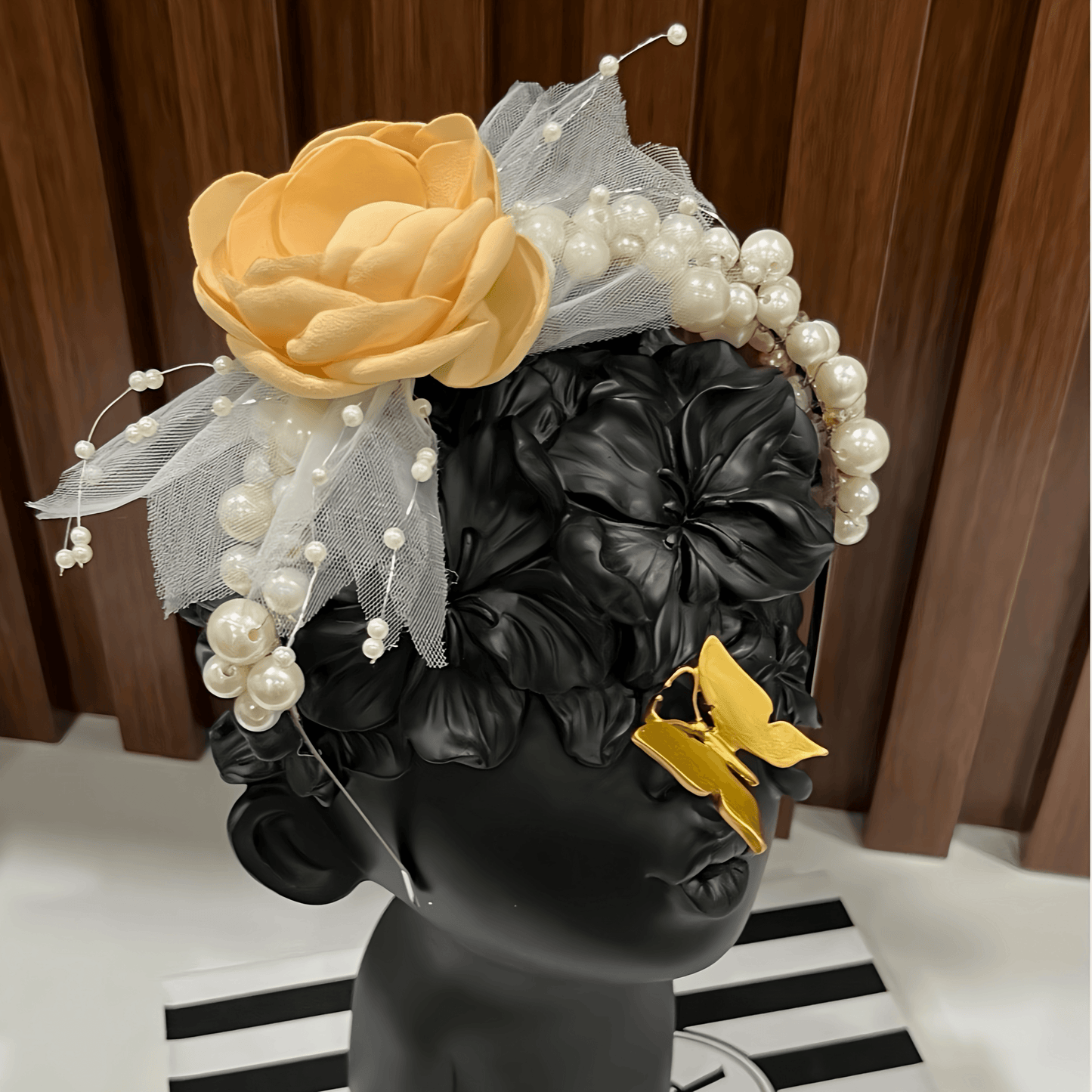 Peach Pearls Headband - Crown Kids