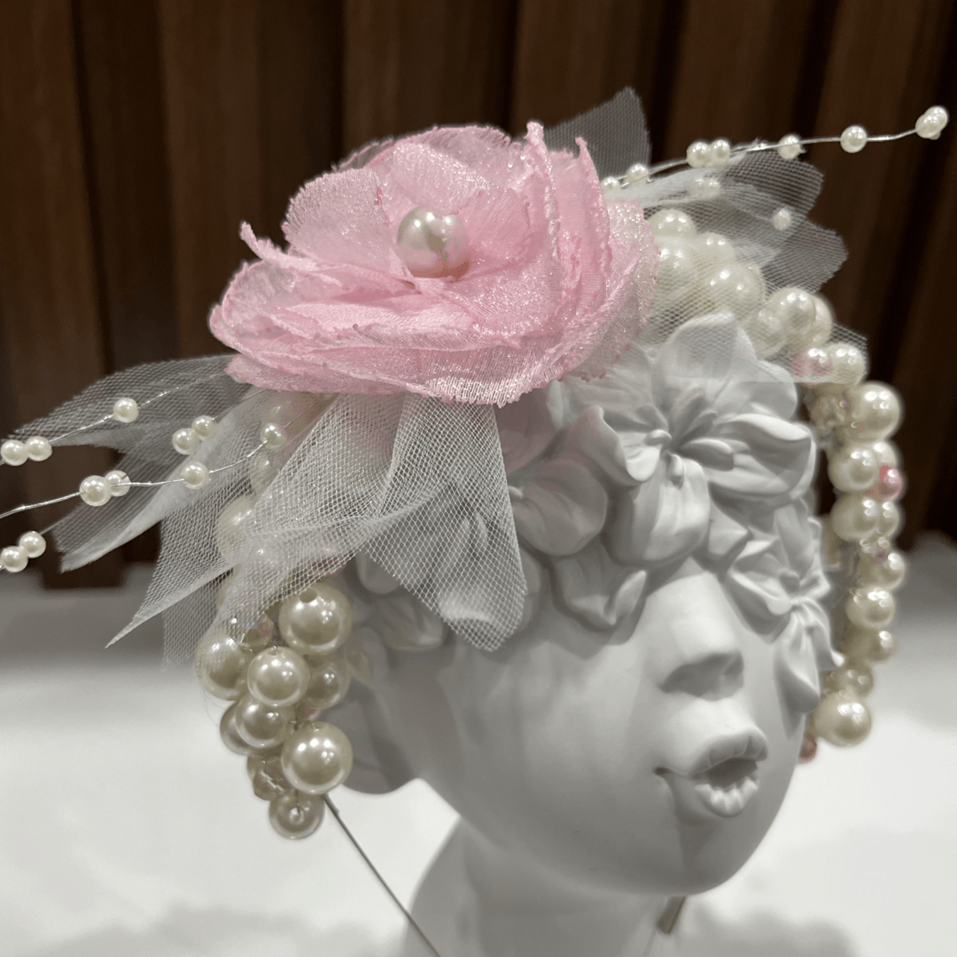 Pink Pearls Headband - Crown Kids