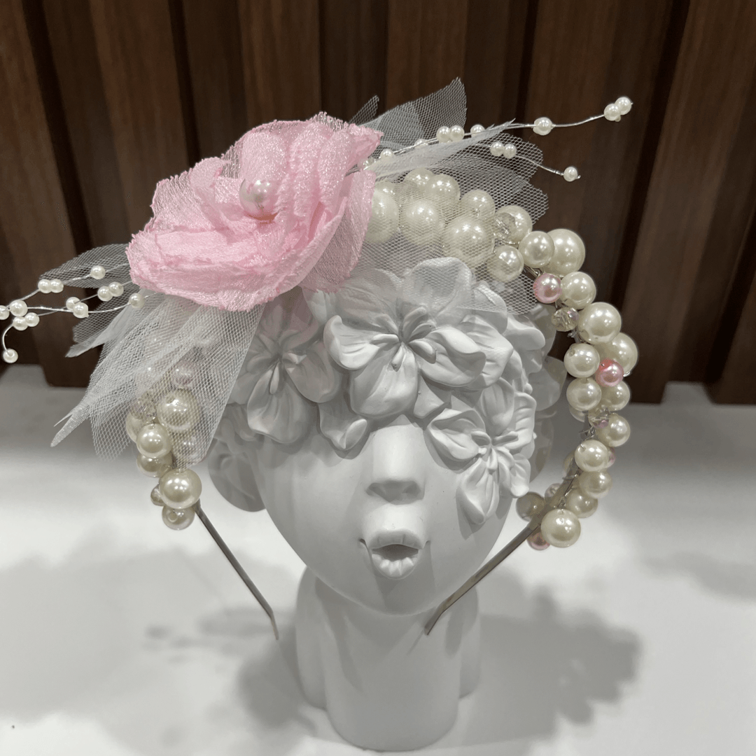 Pink Pearls Headband - Crown Kids