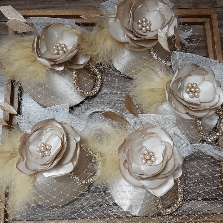 Beige Fascinator - Crown Kids