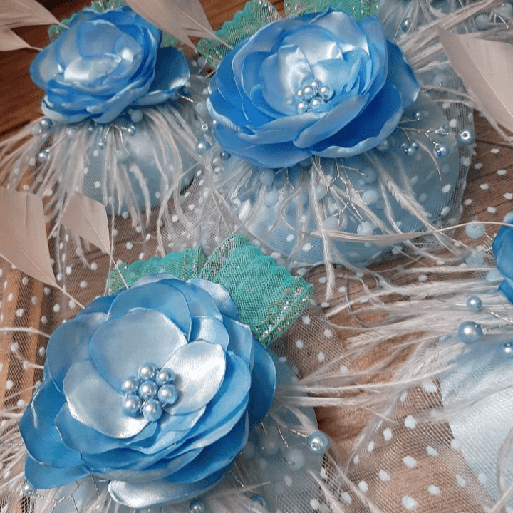 Sky Blue Fascinator - Crown Kids