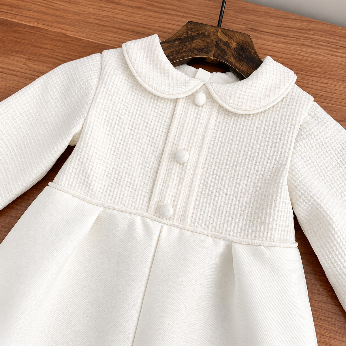 Theodore Ivory Christening Romper – Pre-Order