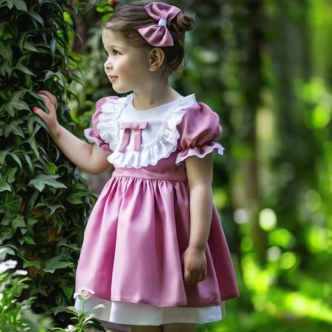 Ella Dress Pink - Crown Kids