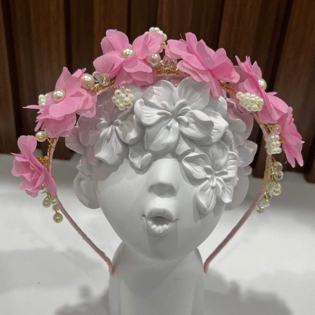 Pink Flower Tiara - Crown Kids