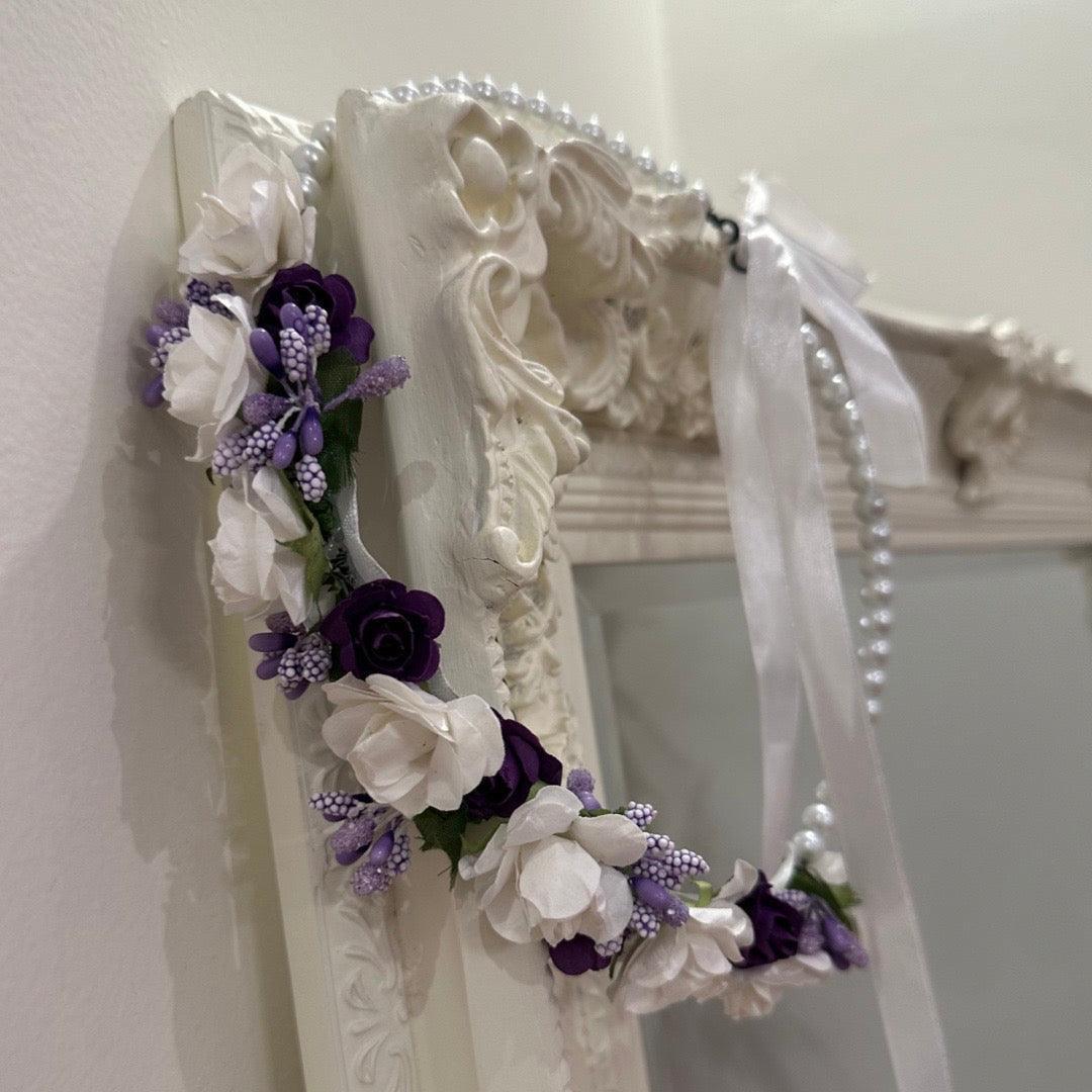 Purple Flowers Headband - Crown Kids