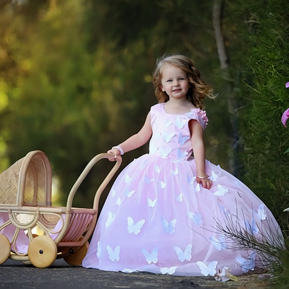 Pink Butterfly Gown