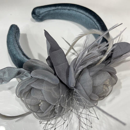 Grey Flower Headband - Crown Kids