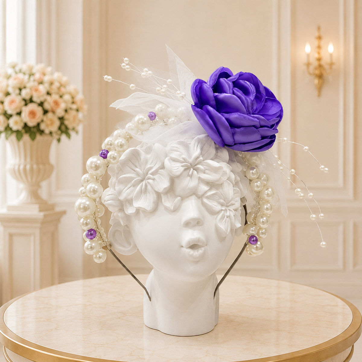 Purple Pearls Headband - Crown Kids