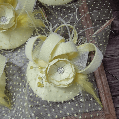 Yellow Fascinator - Crown Kids