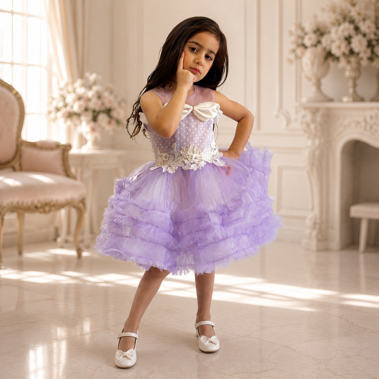 Jasmin Dress - Crown Kids
