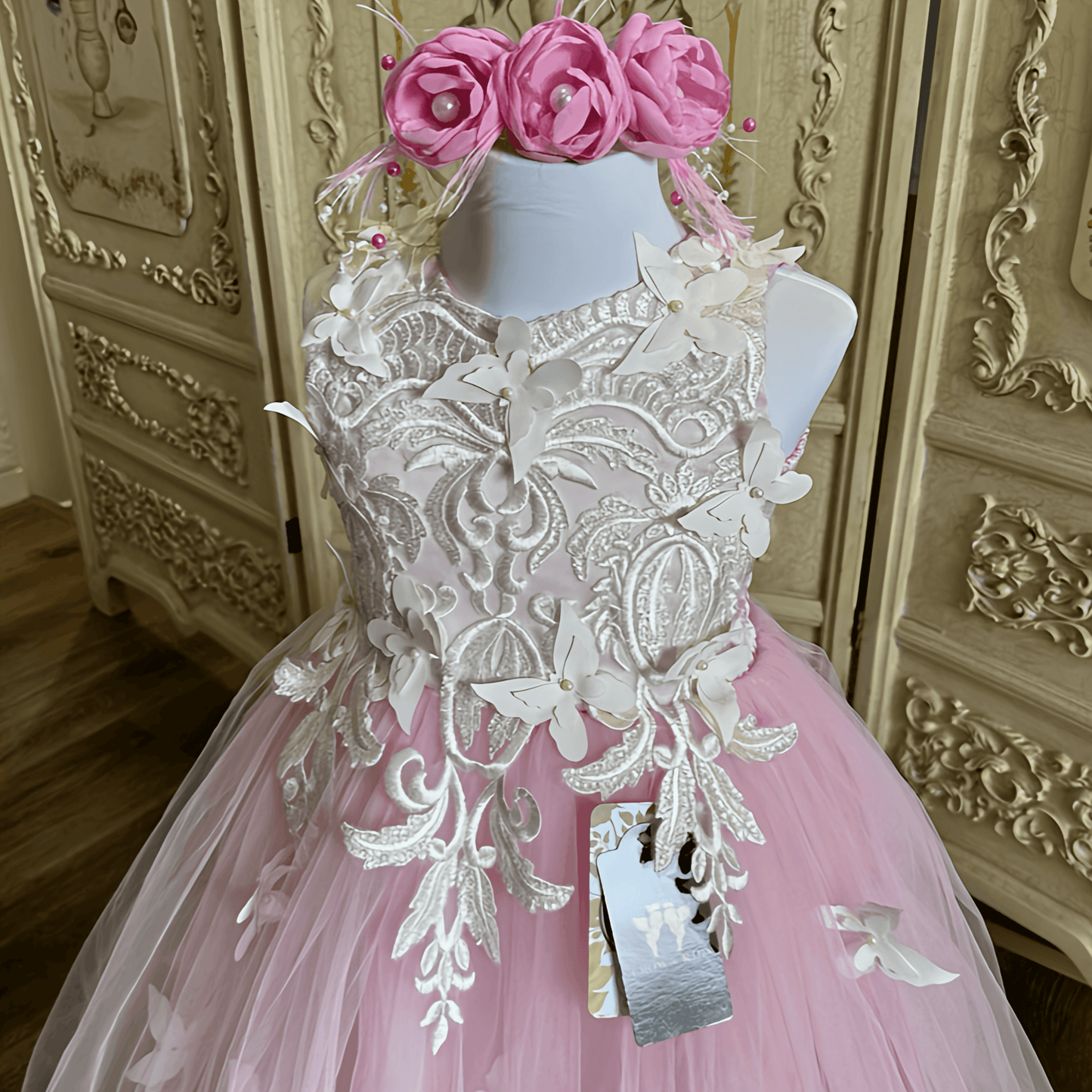 Pink Lilibet Dress - Crown Kids