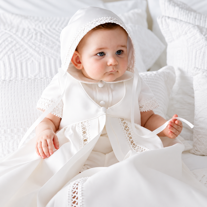 Elowen Ivory Christening Gown – Pre-Order