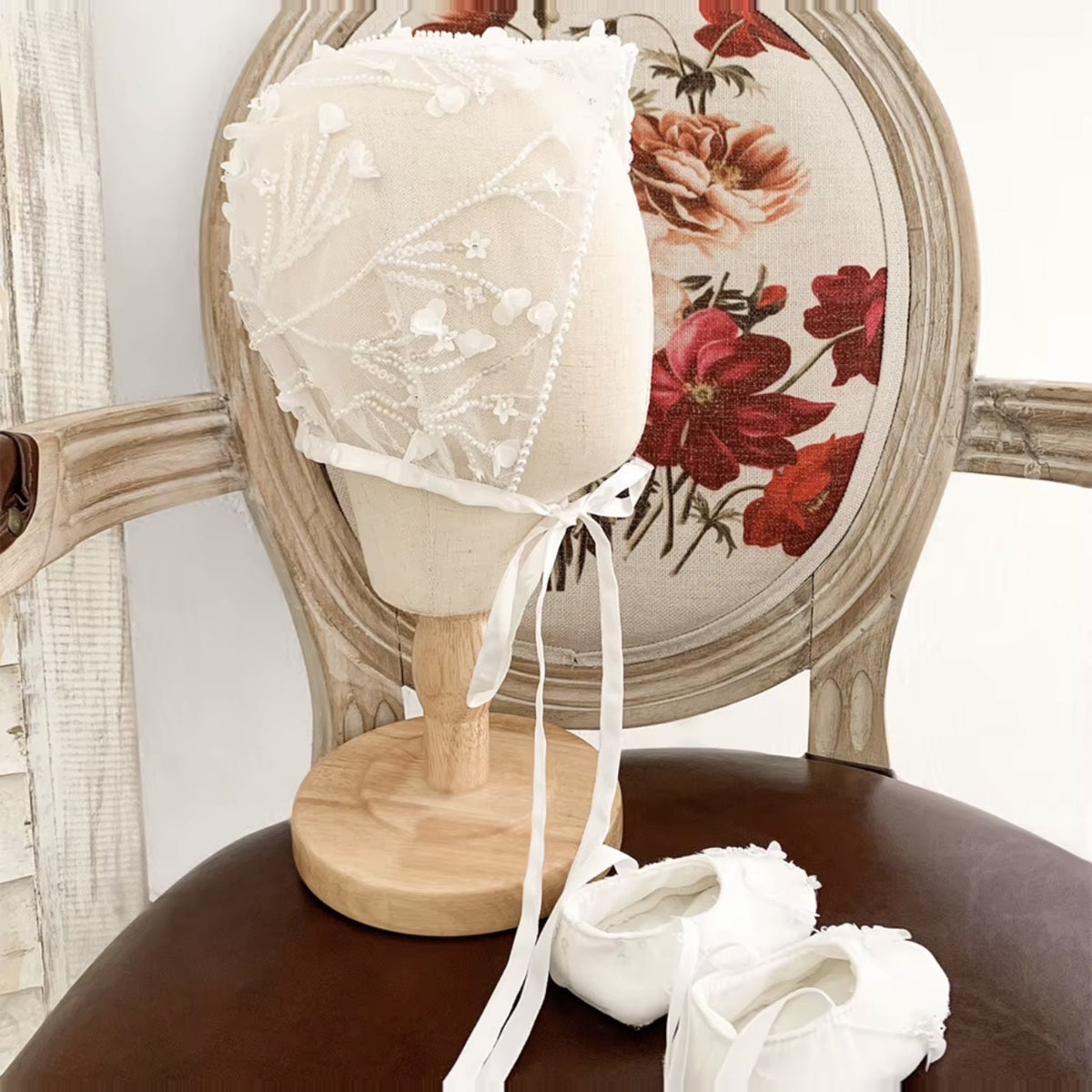 Ivory Pearl Blossom Christening Gown – Pre-Order - Crown Kids