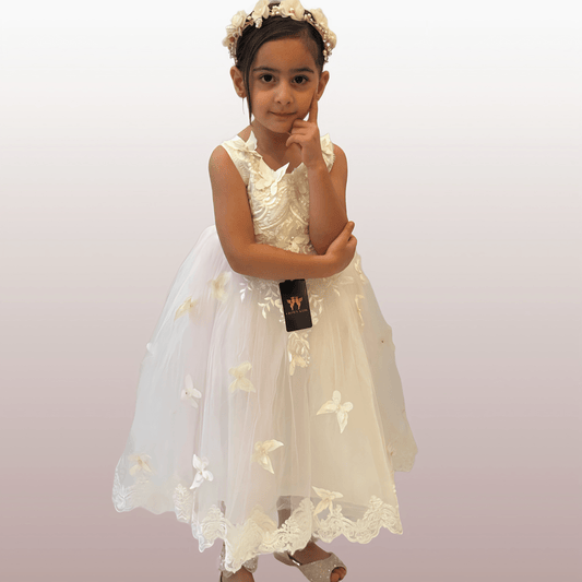 Halen Long Pink Dress - Crown Kids