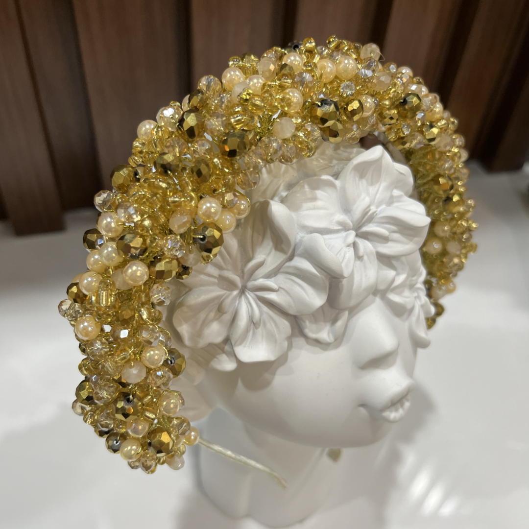 Gold crystal Tiara ￼