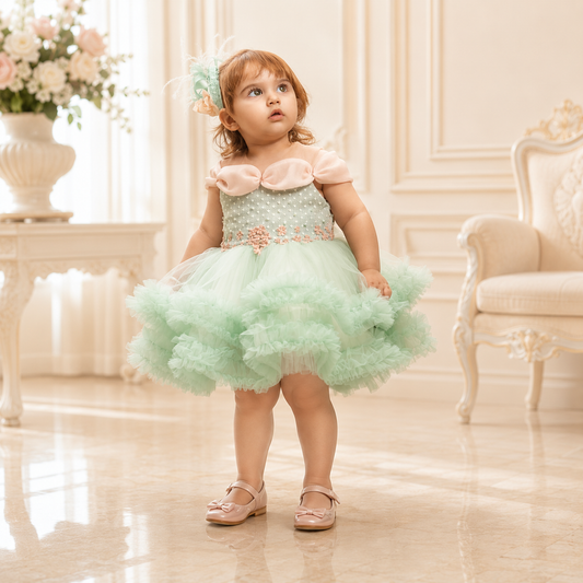 Mint Dress - Crown Kids