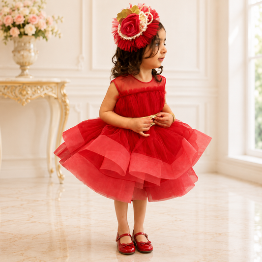 Hot Pink Dress - Crown Kids