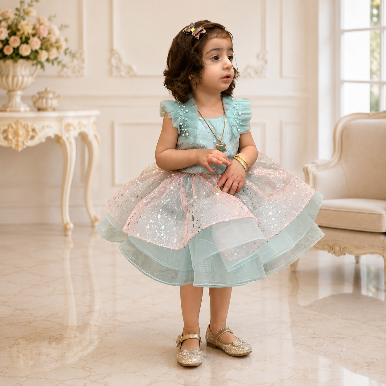 Bianca Dress - Crown Kids