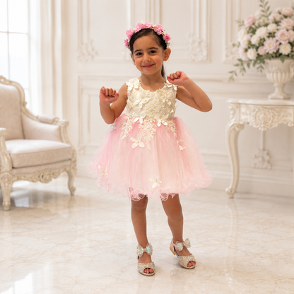 Halen Dress Pink - Crown Kids
