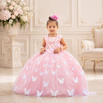 Pink Butterfly Gown