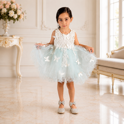 Halen Dress Green - Crown Kids