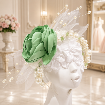 Green Pearls Headband - Crown Kids