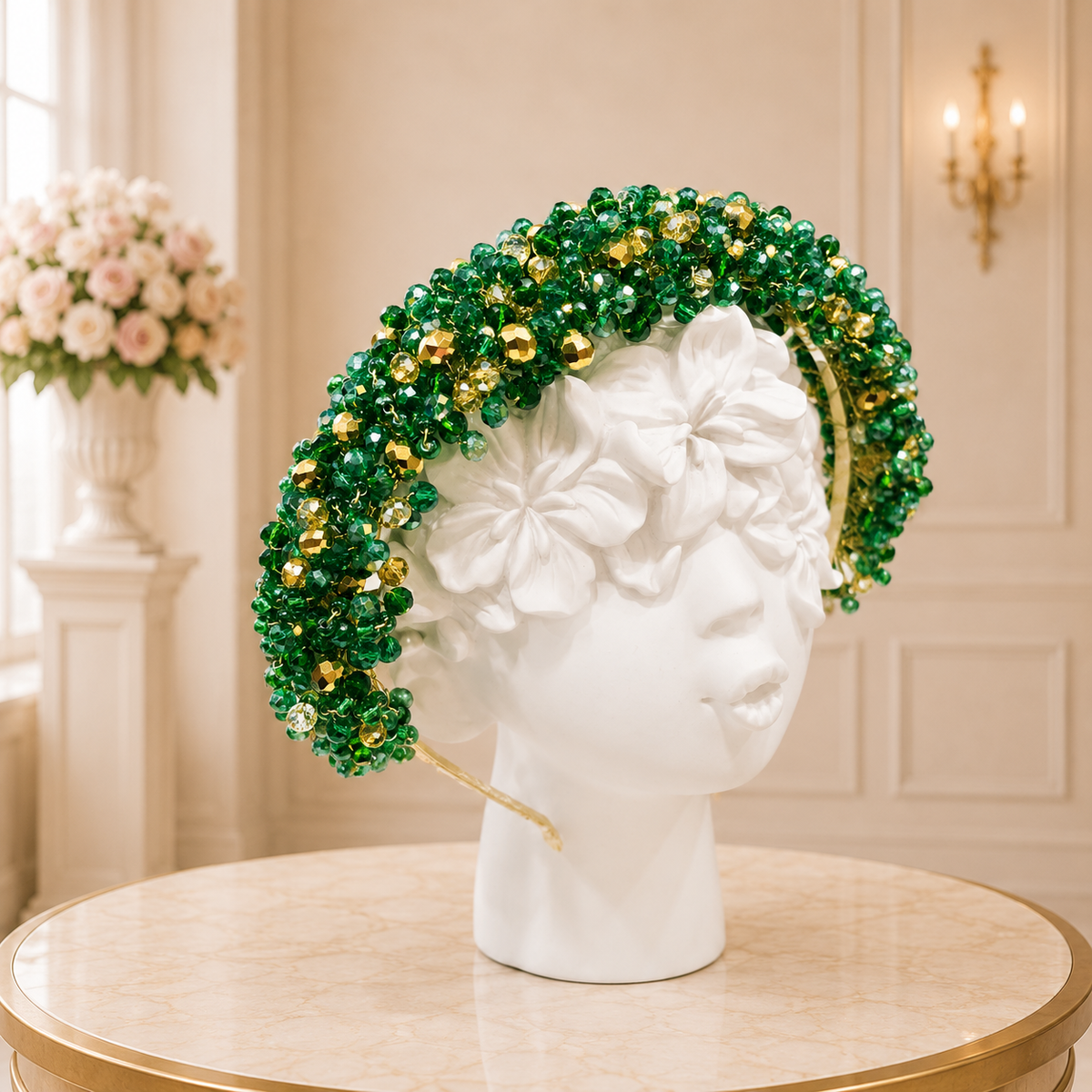 Green Crystal Tiara - Crown Kids