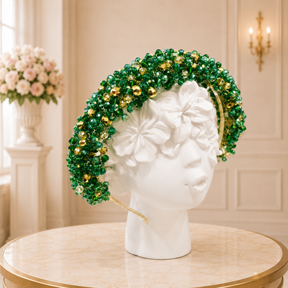 Green Crystal Tiara - Crown Kids