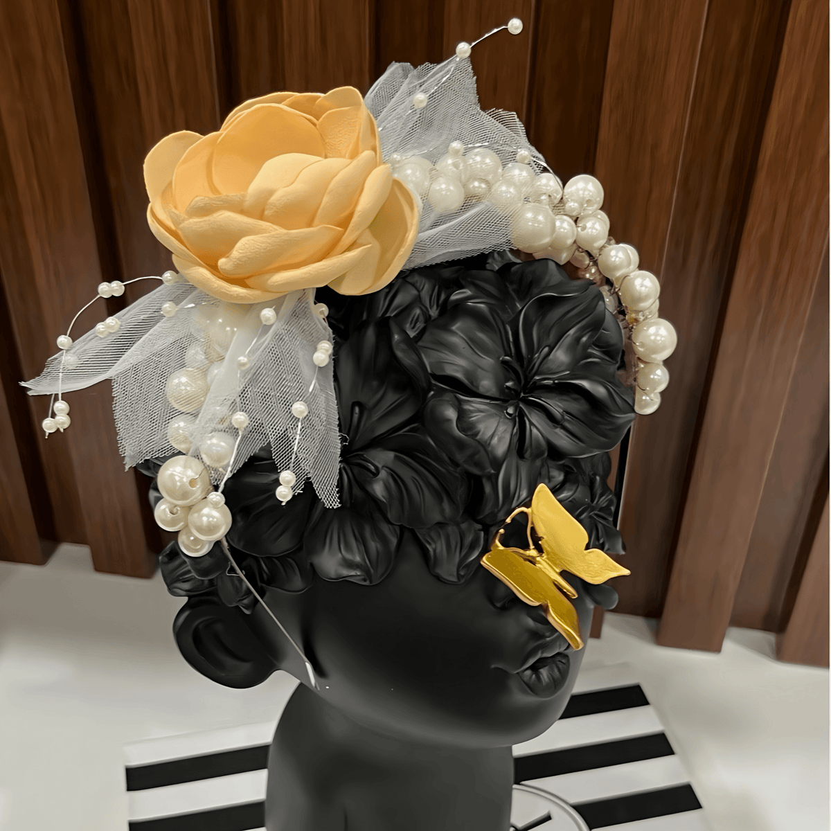 Peach Pearls Headband - Crown Kids