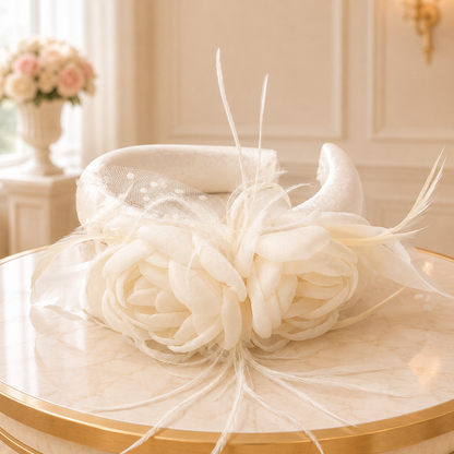 White Flower Headband - Crown Kids