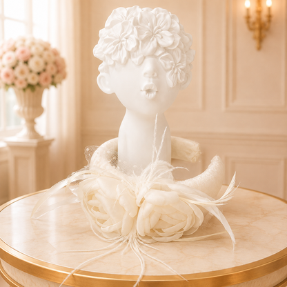 White Flower Headband - Crown Kids