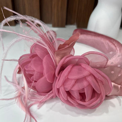 Pink Flower Headband - Crown Kids