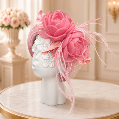 Pink Flower Headband - Crown Kids