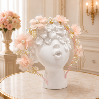 Peach Flower Tiara - Crown Kids