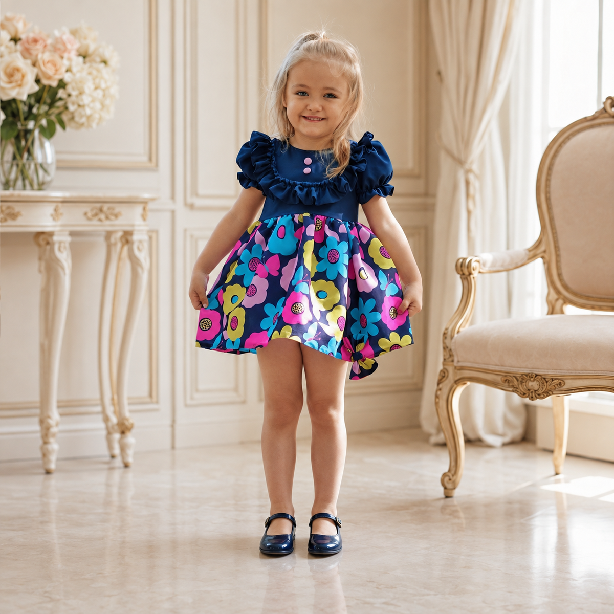 Jasmin Dress - Crown Kids