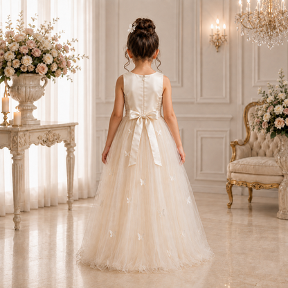 Champagne Lilibet Dress - Crown Kids